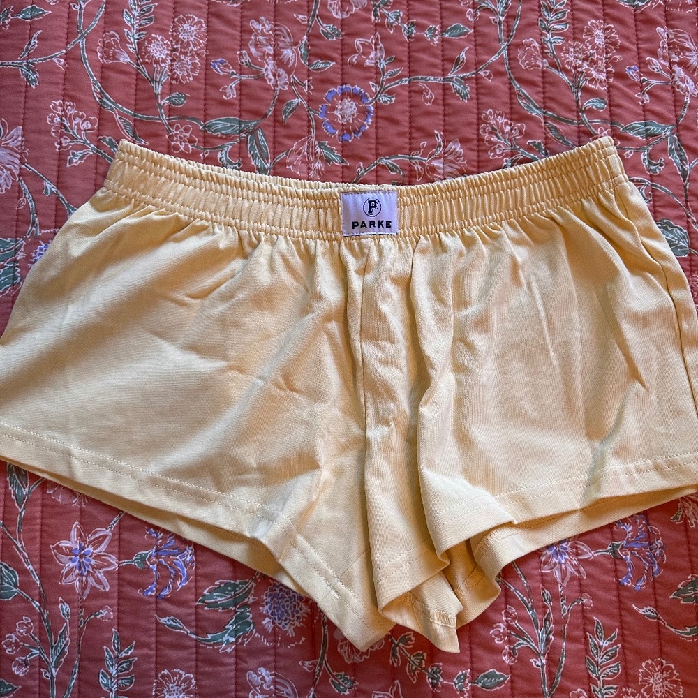 NWT Parke Peel French Terry Boxer Shorts!